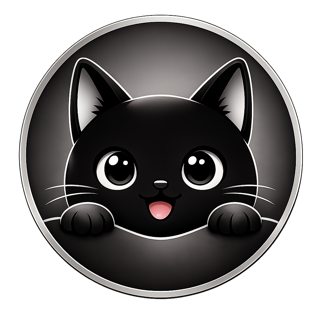 Black cat design